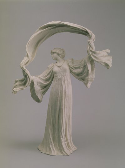 Táncos sállal az asztal közepéről, Sevres, 1900 (keksz) alkotó: Agathon Leonard