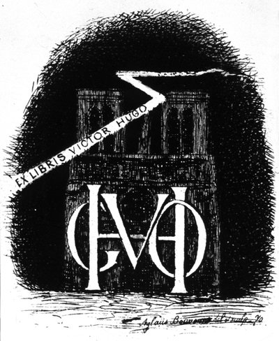 Victor Hugo exlibrise alkotó: Aglaüs Bouvenne