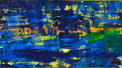 Flow 1, 2018 (olaj, vászon) alkotó: Agnes Girardon