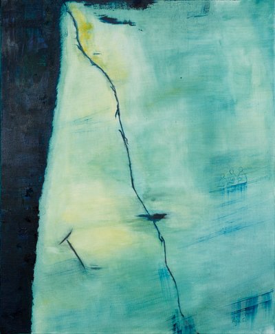 Törés, 2018 (olaj, vászon) alkotó: Agnes Girardon