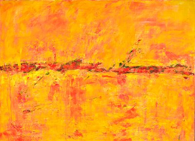 Horizont 2.0, 2017 (akril, vászon) alkotó: Agnes Girardon