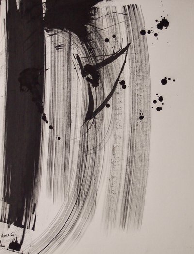 Cím nélkül 2016. 18. (tinta papíron) alkotó: Agnes Girardon