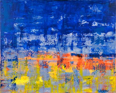 Untitled 2, 2017 (akril, vászon) alkotó: Agnes Girardon