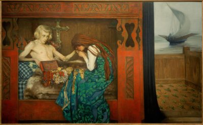 A haldokló vőlegény alkotó: Agnes Slott-Möller