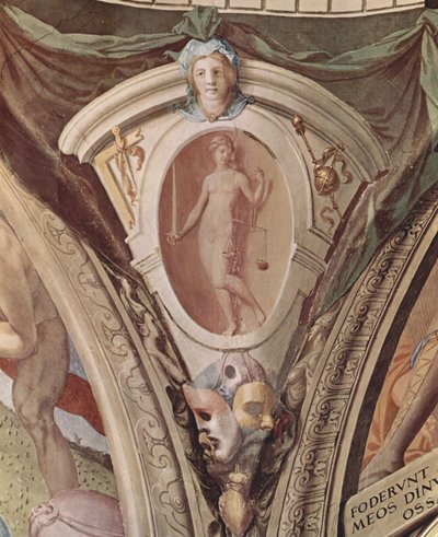 A bíboros erények allegóriái. Freskók Eleonora Da Toledo kápolnájában alkotó: Agnolo Bronzino