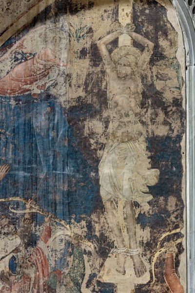 Szent Sebestyén vértanúsága, részlet (leválasztott freskó) alkotó: Agnolo Gaddi