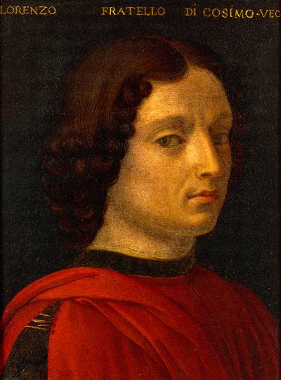 Idősebb Lorenzo de Medici portréja, Agnolo Bronzino, 1565-1569 körül, olaj, ón alkotó: Agnolo Bronzino