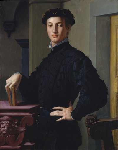 Fiatal férfi portréja, 1530 körül (olaj, fa) alkotó: Agnolo Bronzino