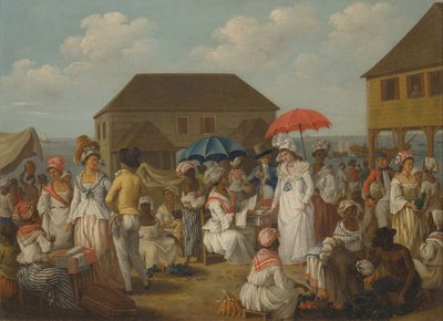 Ágyneműpiac, Dominika alkotó: Agostino Brunias