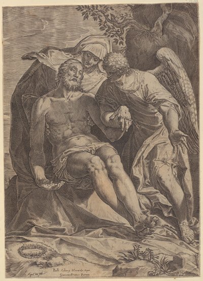 Krisztus siratása [Pietà] alkotó: Agostino Carracci