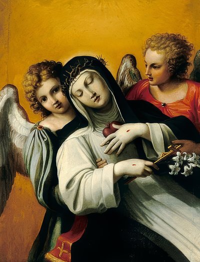 Szent Katalin elragadtatása alkotó: Agostino Carracci