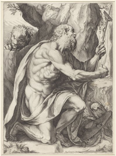 Szent Jeromos alkotó: Agostino Carracci