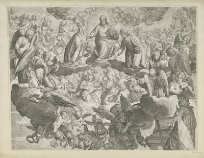 Páduai Szent Jusztina vértanúsága (felső fele) alkotó: Agostino Carracci