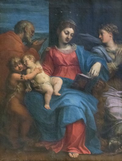 Szent család Szent Margittal alkotó: Agostino Carracci