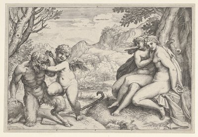 A szerelem mindent legyőz, 1599. alkotó: Agostino Carracci