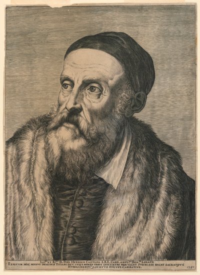 Tizian portréja alkotó: Agostino Carracci