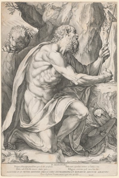 Szent Jeromos alkotó: Agostino Carracci