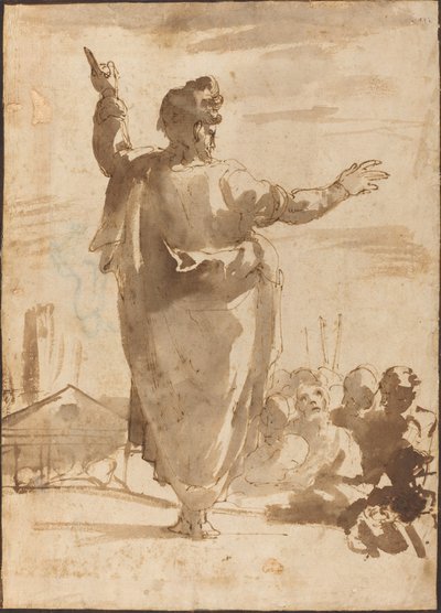 Szent Pál prédikáció alkotó: Agostino Carracci