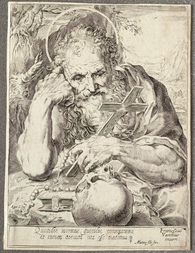 Szent Jeromos alkotó: Agostino Carracci