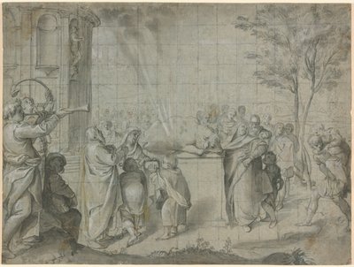 Pelias feláldozása Neptunusznak alkotó: Agostino Carracci