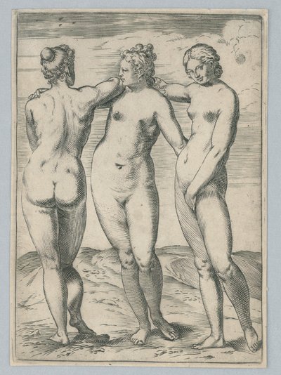 A három grácia alkotó: Agostino Carracci