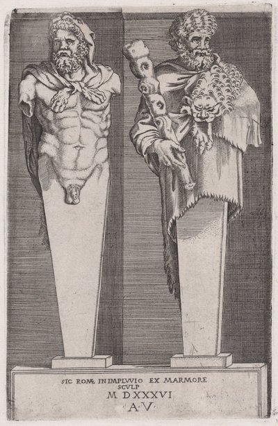 Herkules a Hermae-ból, 1536-ban. alkotó: Agostino Veneziano