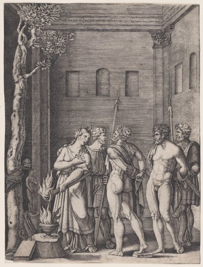 Ephigenia, Ca. 1514-36. alkotó: Agostino Veneziano