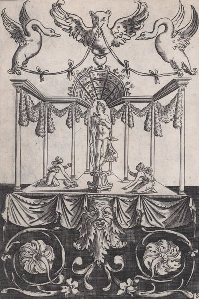 Dísztábla, kb. 1514-36. alkotó: Agostino Veneziano