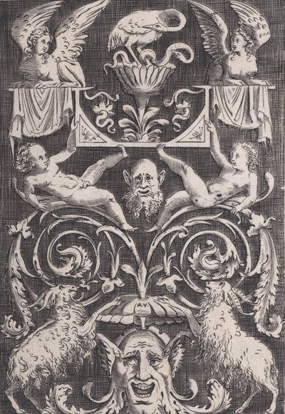 Dísztábla, kb. 1514-36. alkotó: Agostino Veneziano