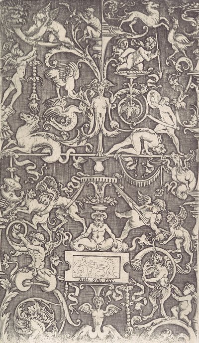 Dísztábla, kb. 1514-36. alkotó: Agostino Veneziano