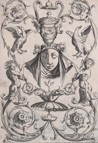 Dísztábla, kb. 1514-36. alkotó: Agostino Veneziano