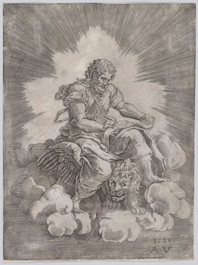 Szent Márk, 1518-ban. alkotó: Agostino Veneziano