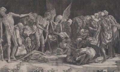 Csontvázak, 1518-ban. alkotó: Agostino Veneziano
