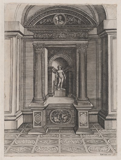 A római nagyszerűség tükre: Erósz oltára, kb. 1514-36, kb. 1514-36. alkotó: Agostino Veneziano.