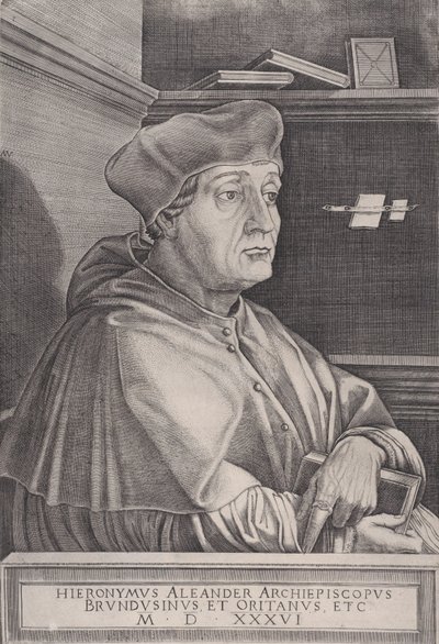 Brindisi érseke, 1536-ban kelt. alkotó: Agostino Veneziano