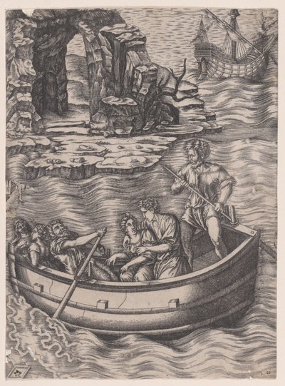 A kéreg, kb. 1514-36. alkotó: Agostino Veneziano
