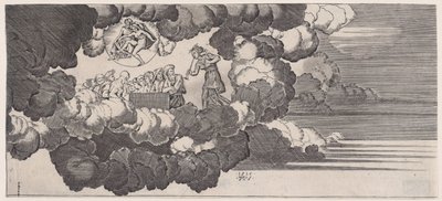 Az Olympusra hozott hírek 1516-ban. alkotó: Agostino Veneziano