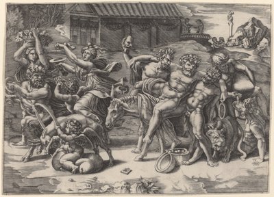 Silenus márciusa alkotó: Agostino dei Musi