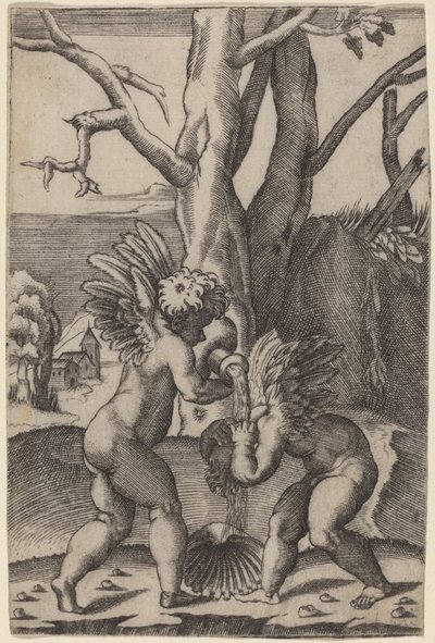 Két szerelem alkotó: Agostino dei Musi after Raphael