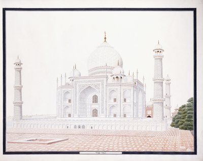 A Taj, c. 1815 (ceruza, toll, szürke tinta, w/c) alkotó: Agra School