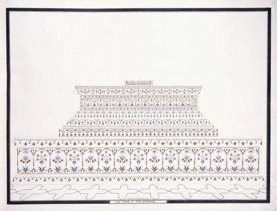 A császár sírja, c. 1815 alkotó: Agra School