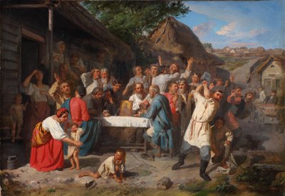 Mértékletességi eskü. Mértékletességi Társaság, 1860 alkotó: Akim Yegorovich Karneev
