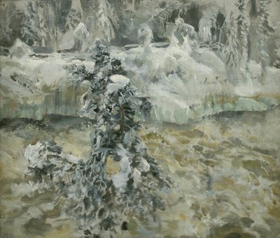 Imatra télen alkotó: Akseli Gallen-Kallela