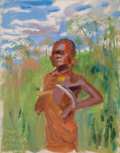 Kikuyu a Papyrus Reeds-ben alkotó: Akseli Gallen-Kallela