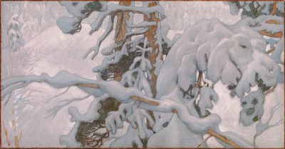 Tél, tanulmány a Jusélius-mauzóleum freskóihoz alkotó: Akseli Gallen-Kallela