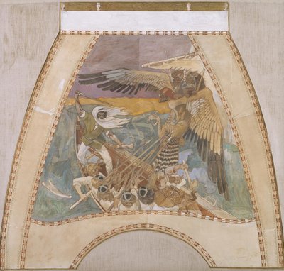 A Sampo védelme c. 1900 alkotó: Akseli Gallen-Kallela
