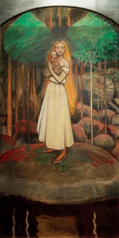 A.Gallen-Kallela, Marjatta u. Christuskind alkotó: Akseli Valdemar Gallen Kallela