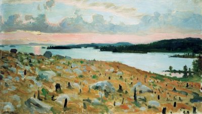Erdőirtott erdő a Kallavesi-tó partján alkotó: Akseli Valdemar Gallen Kallela