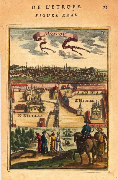 Moszkva, 1683 alkotó: Alain Manesson Mallet