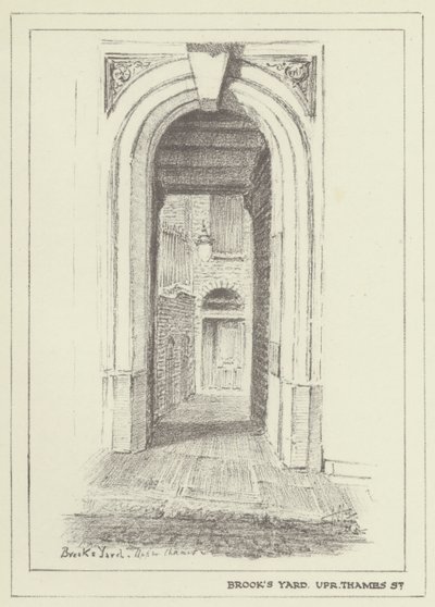 Brooks Yard, Upper Thames Street alkotó: Alan Stapleton